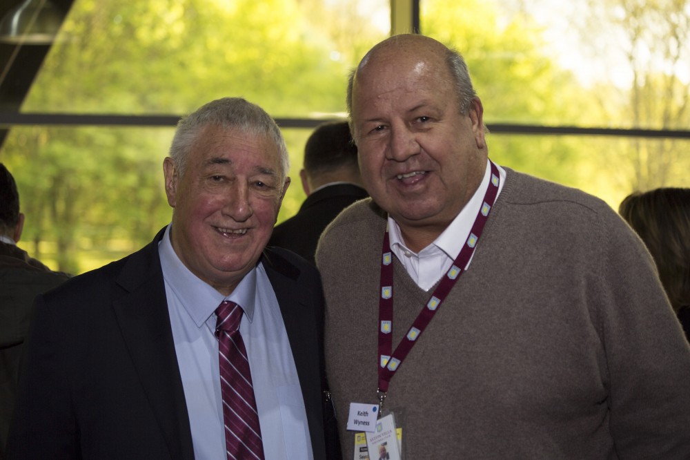 John Flanner MBE with Keith Wyness, CEO, Aston Villa