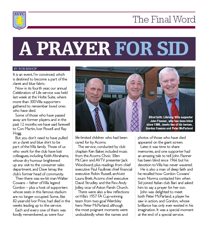 A Prayer for Sid